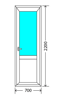 Балконный блок: дверь Exprof XS-358 32мм Королёв
